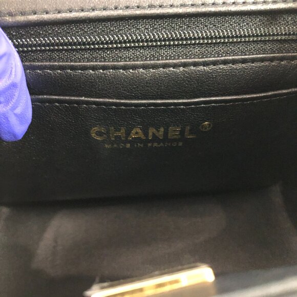 【134MK】Chanel Mini Lambskin Resin Square Monacoco Flap Sku# 85463 (Gently Used) - Picture 6 of 8